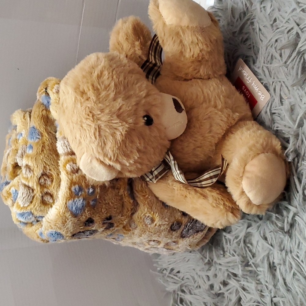 Teddy bear and Blanket